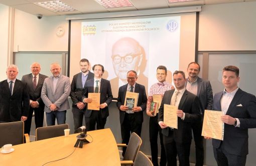 Laureaci z PŁ konkursu Stowarzyszenia Elektryków Polskich, fot. SEP