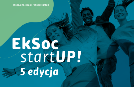 Baner promujący konkurs EkSoc startup