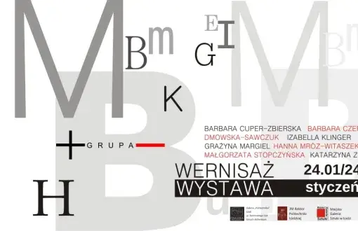 Zaproszenie na wystawę Grupy PLUS MINUS w Galerii Politechnika na PŁ