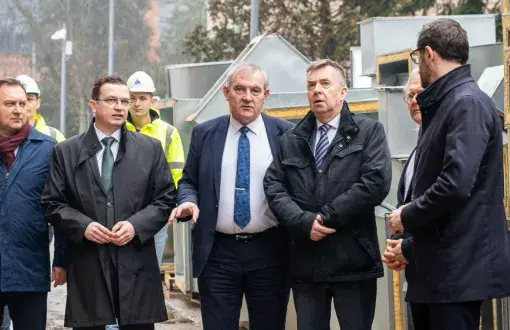 Minister nauki Dariusz Wieczorek obejrzał budowę Alchemium