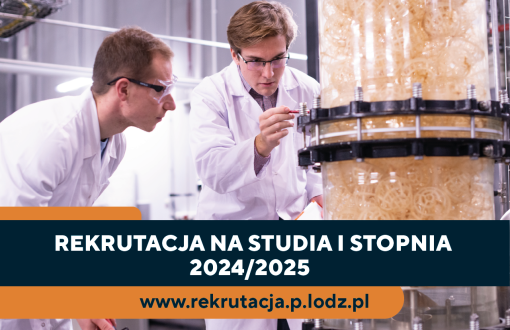 Grafika promująca rekrutację na PŁ