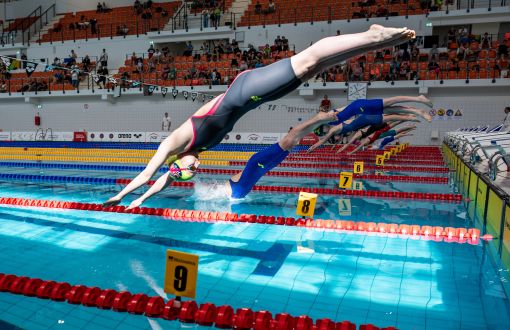 Pływanie - zawody w Zatoce Sportu PŁ, fot. Grzegorz Michałowski