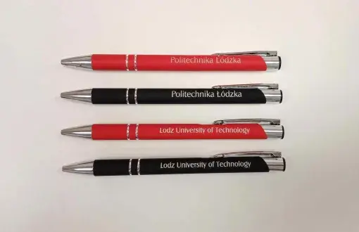Długopis z logotypem PŁ