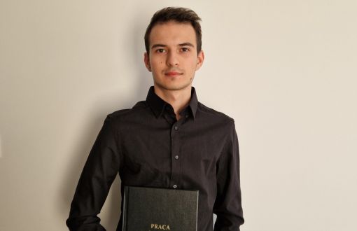 Absolwent PŁ, Kacper Królewiak, laureat nagrodzonej pracy inżynierskiej, fot. arch. prywatne