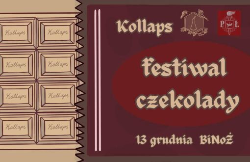 Grafika pomująca Festiwal Czekolady w PŁ