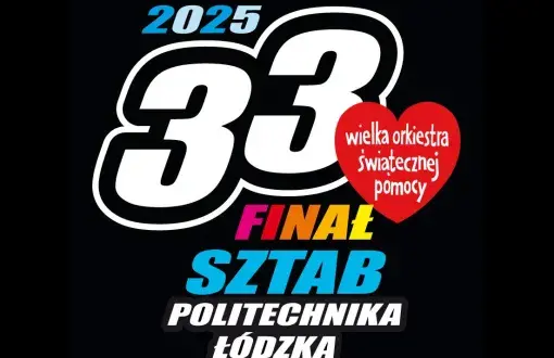 logo finału WOŚP w Politechnice Łódzkiej