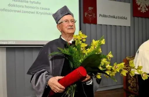 Professor Jan Krysiński - awarding ceremony of the honoris causa doctorate of the Technical University of Lodz