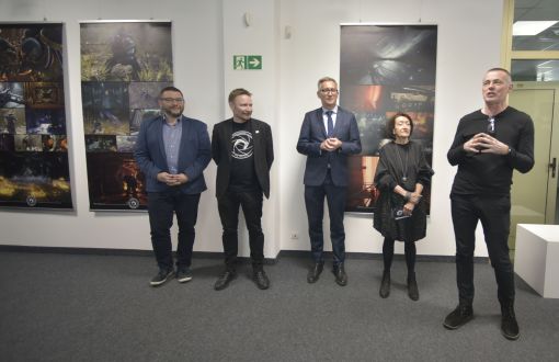 Otwarcie wystwy prof. Rafała Szrajbera w Galerii Biblio-Art PŁ, fot. Marcin Szmidt