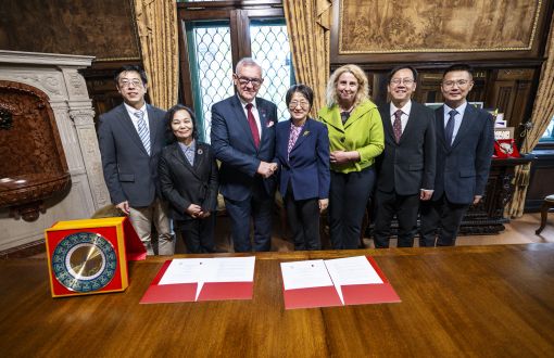 The agreement was signed by Professor Krzysztof Jóźwik, Rector of Lodz University of Technology, and SU Haijia, Vice President of BUCT, Photo: Marcin Szmidt 