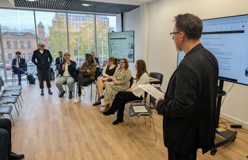 During the discussion panel, Photo: Grzegorz Liskiewicz 