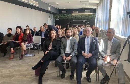 From right: Assoc. Prof. Karol Klimczak, Prof. Krzysztof Jóźwik; Mateusz Sipa; and Agnieszka Chudzik, photo: editorial team
